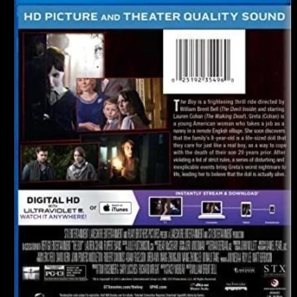 The Boy (2016) [Blu-ray] Digital HD - Picture 3 of 3
